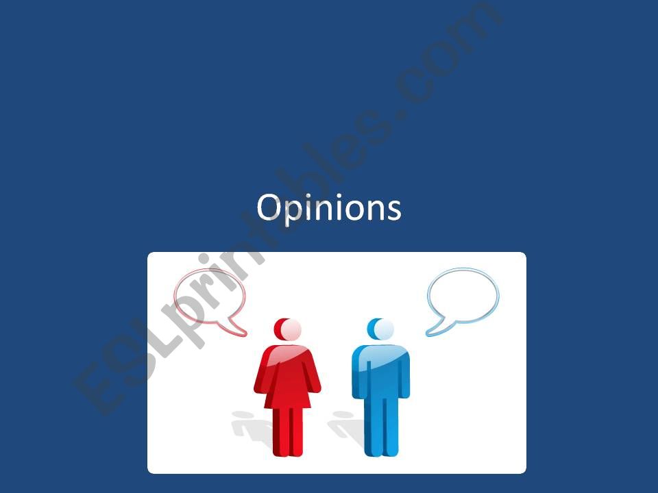 GIVING OPINIONS powerpoint