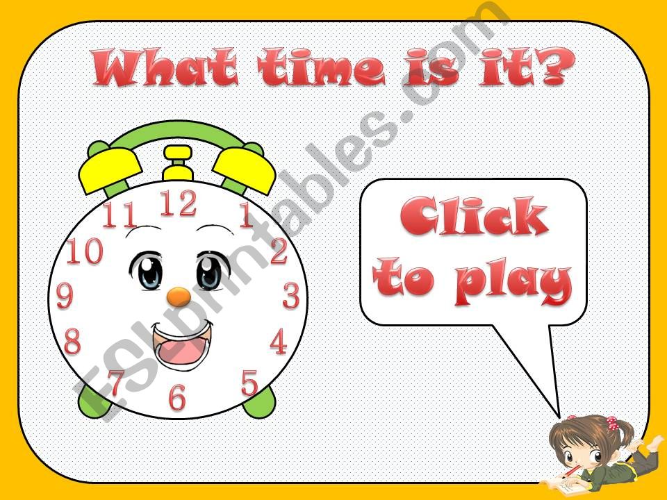 What time is it game powerpoint