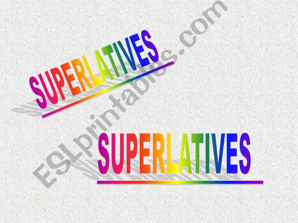 Superlatives powerpoint