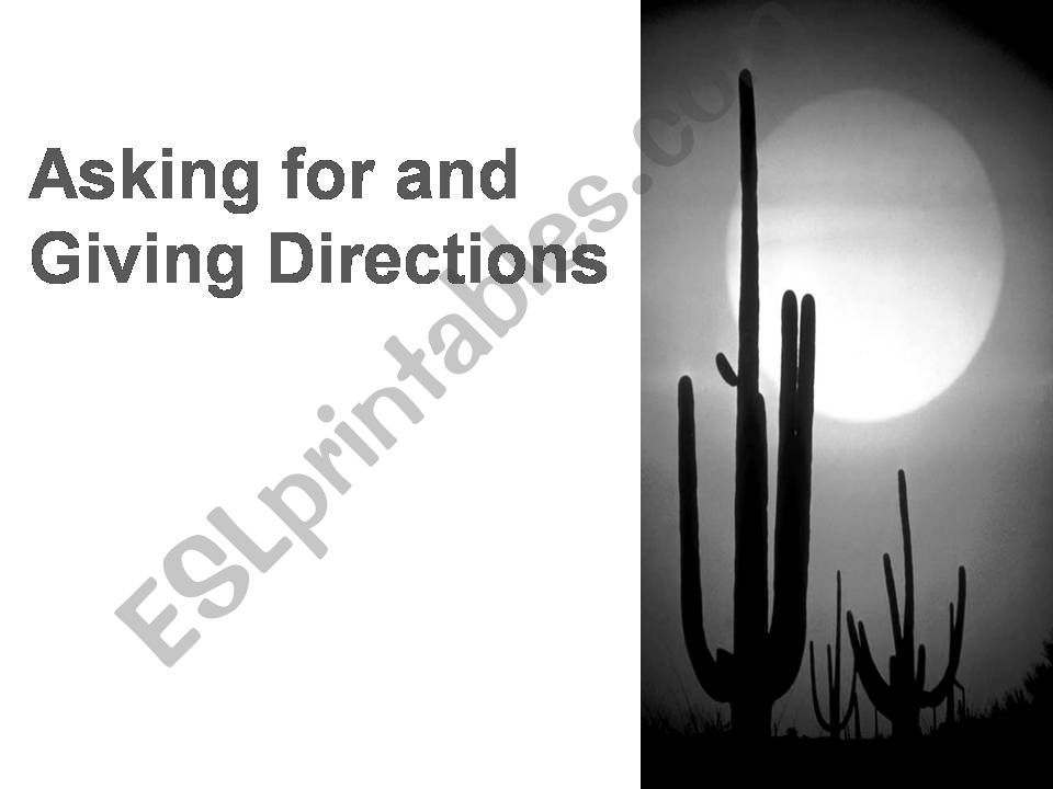 Asking and giving directions powerpoint