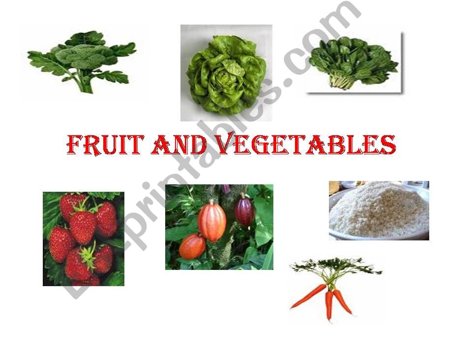 FRUIT OR VEGETABLE powerpoint