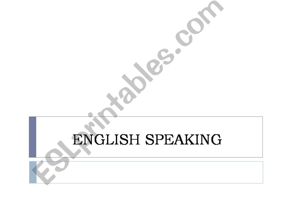 Introduction to Interactive spoken english
