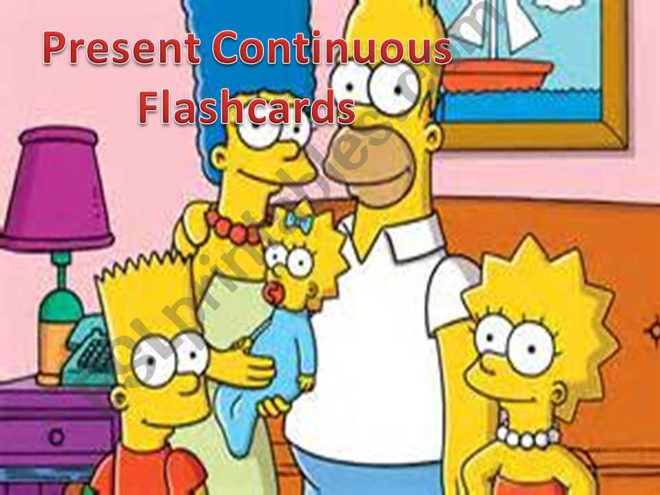 Simpsons Present Continuous Powerpoint