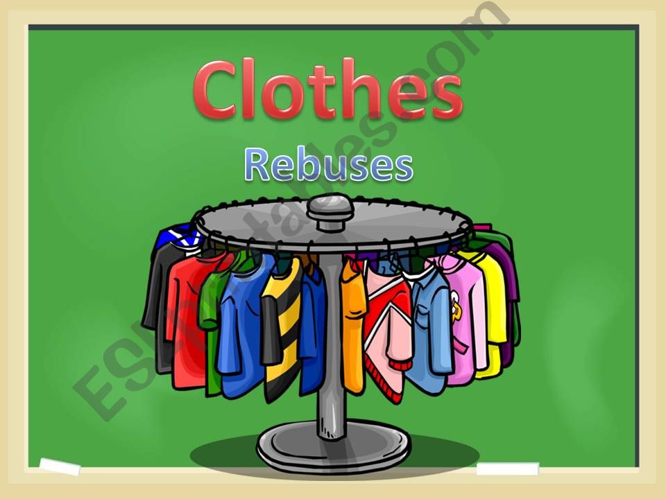 Clothes. Rebuses powerpoint
