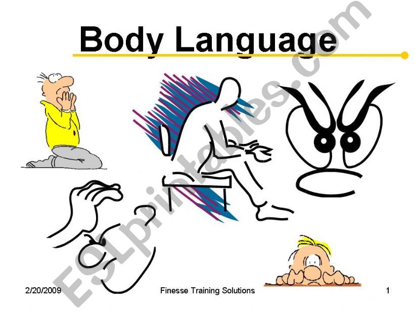 Body Language 1/12 powerpoint