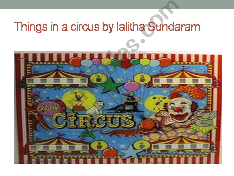 Circus powerpoint