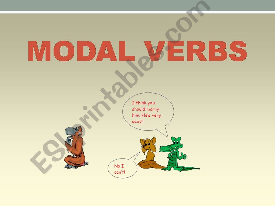 Modal verbs powerpoint