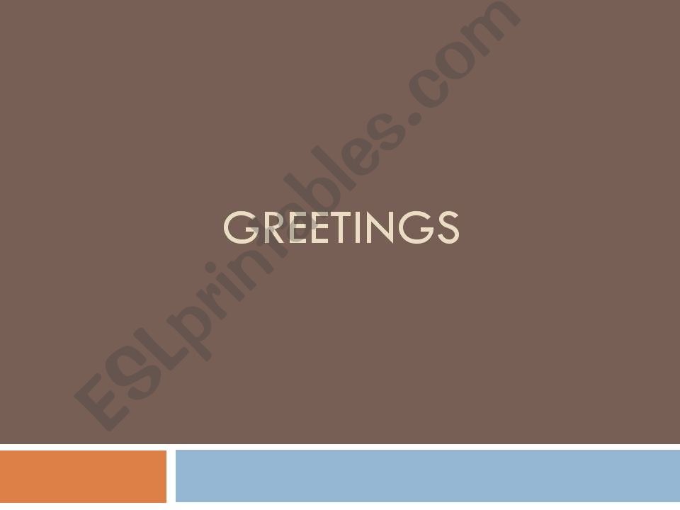 Greetings powerpoint