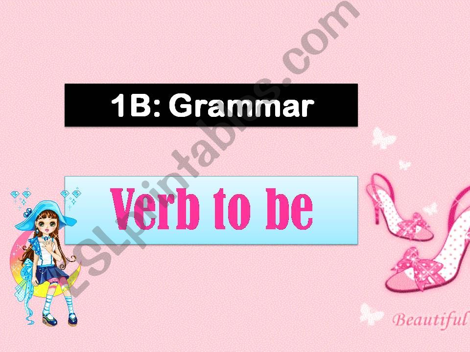 verb 2 be powerpoint