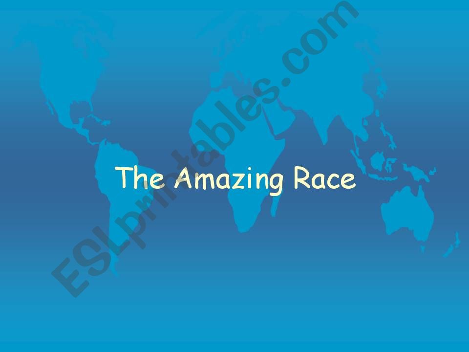 The Amazing Race - Place Names