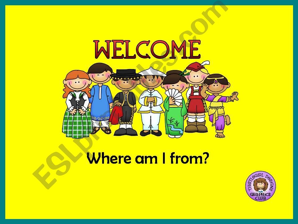 Where am I from? - Game powerpoint