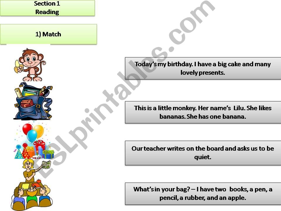 Language skills test powerpoint