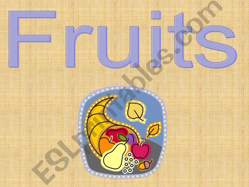 Fruits powerpoint