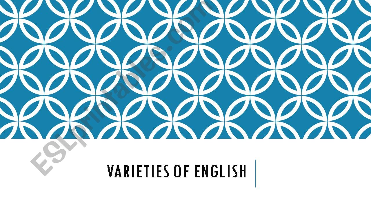 Varieties of english powerpoint