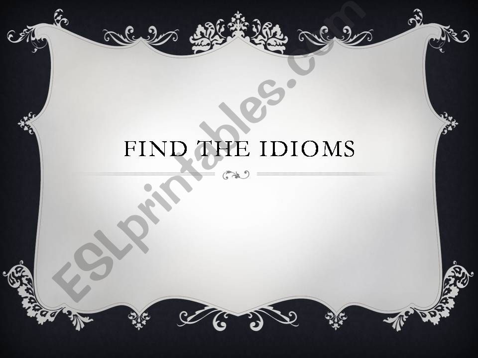 idioms  powerpoint