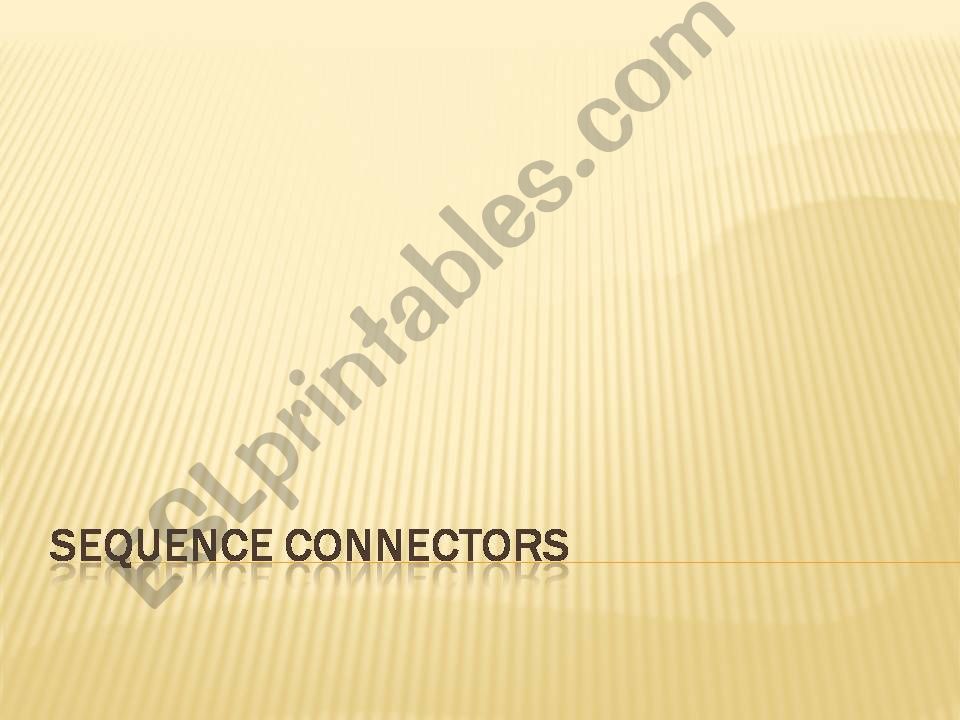 Sequence Connectors powerpoint