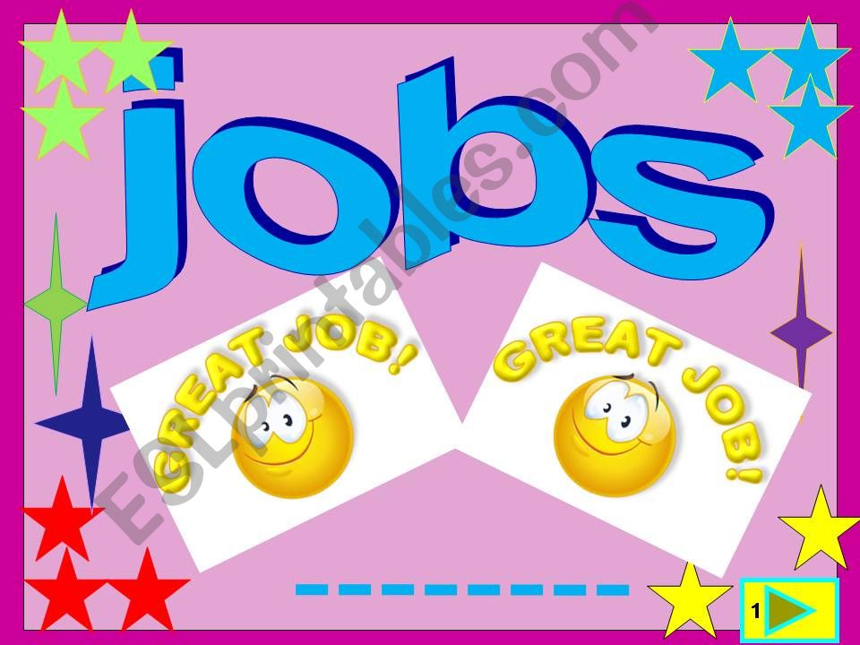 Jobs :Multiple choice activity