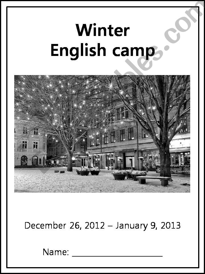 Winter Camp Activity powerpoint