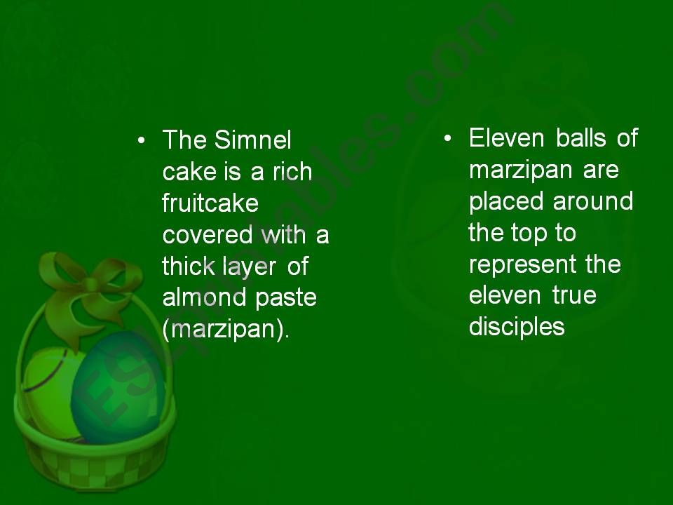 Easter Food in the UK-part 4 powerpoint