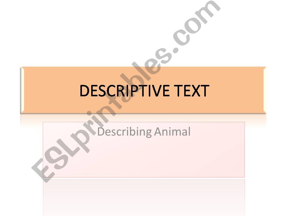 Descriptive Text powerpoint