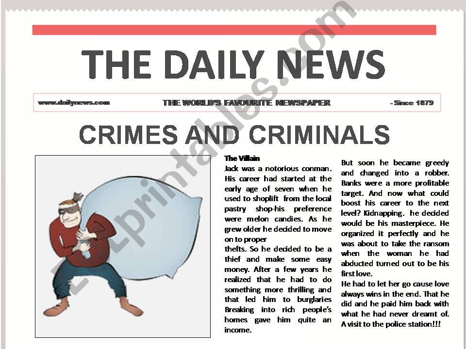 crimes and criminals powerpoint