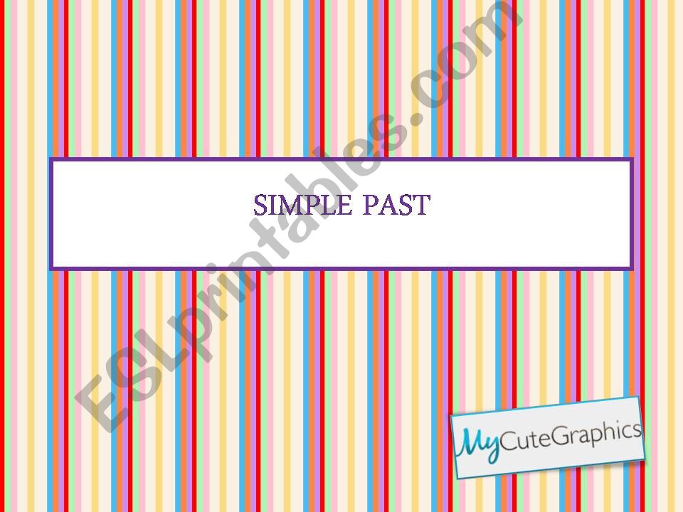 Simple past (preterite) - regular verbs