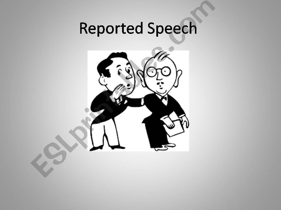 Reported Speech - Requests - Orders - Questions - All tenses
