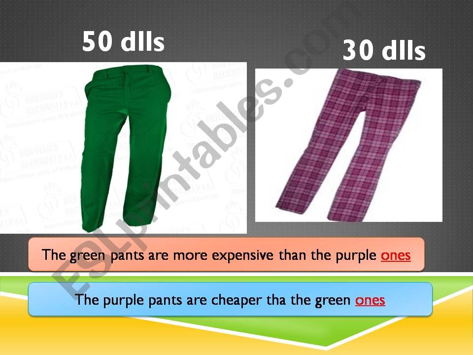 clothes comparative powerpoint