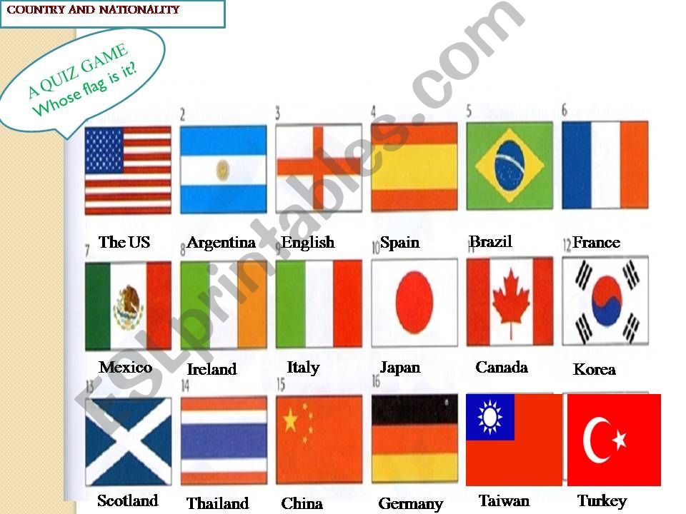 Whose flag is it? powerpoint