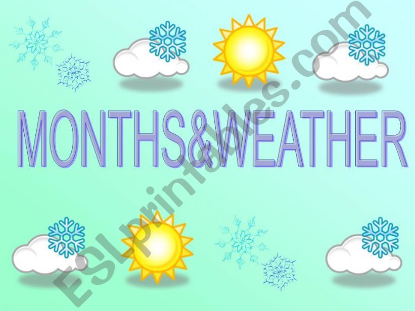 months&weather powerpoint