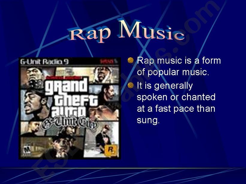 A new generation of music : Rap Music.