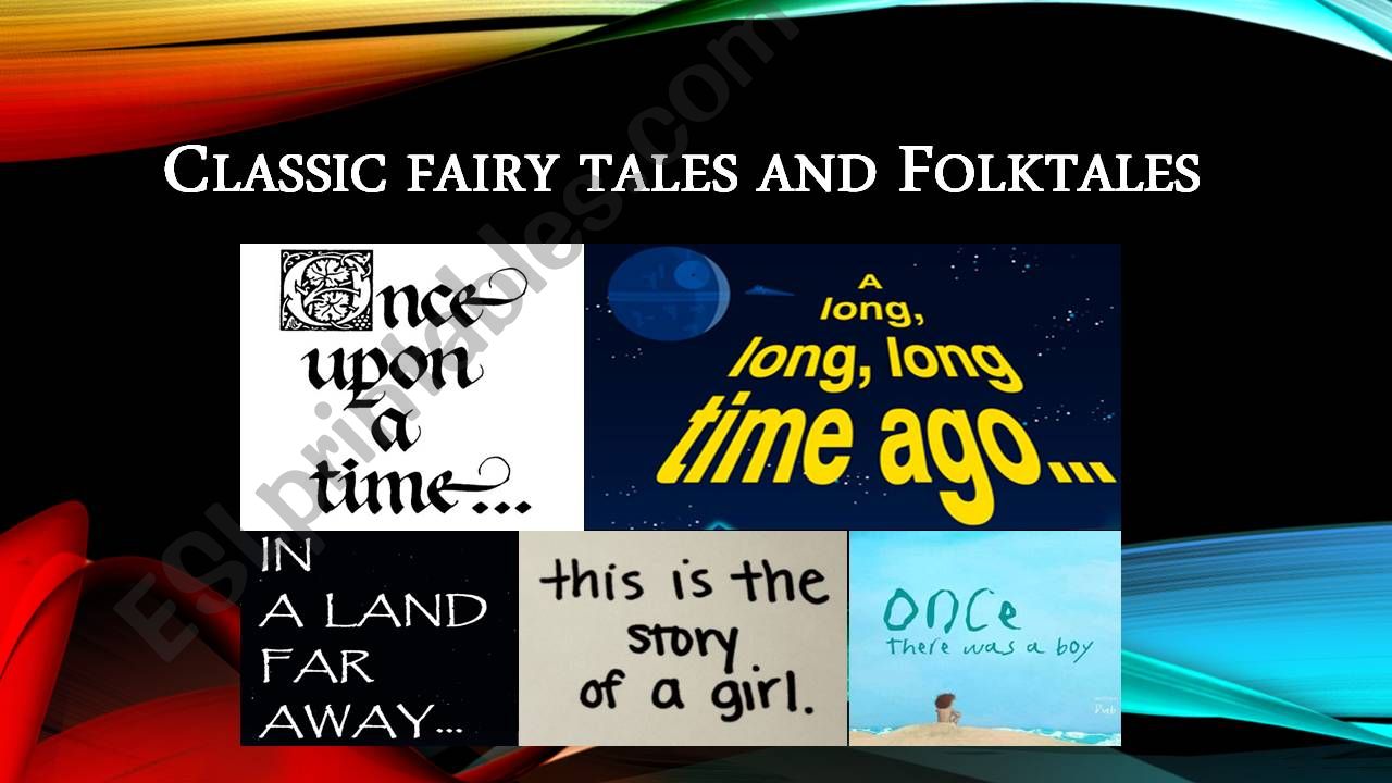 Fairy tales - Part 1 powerpoint
