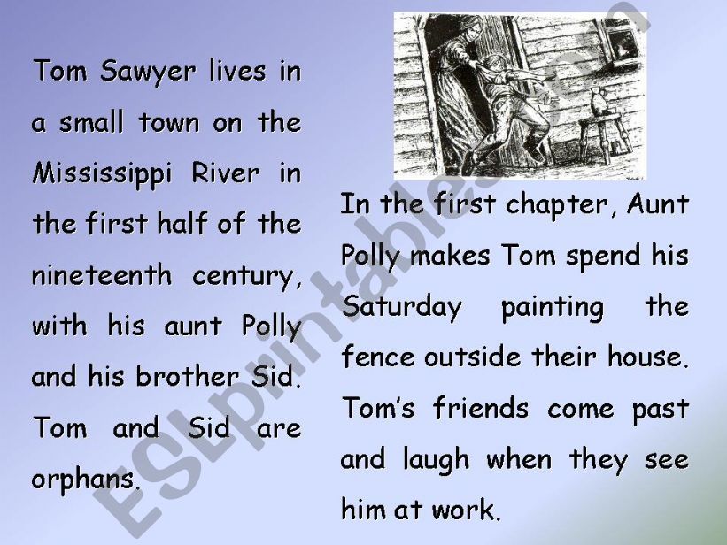 The Adventures of Tom Sawyer, by Mark Twain (PART 1)