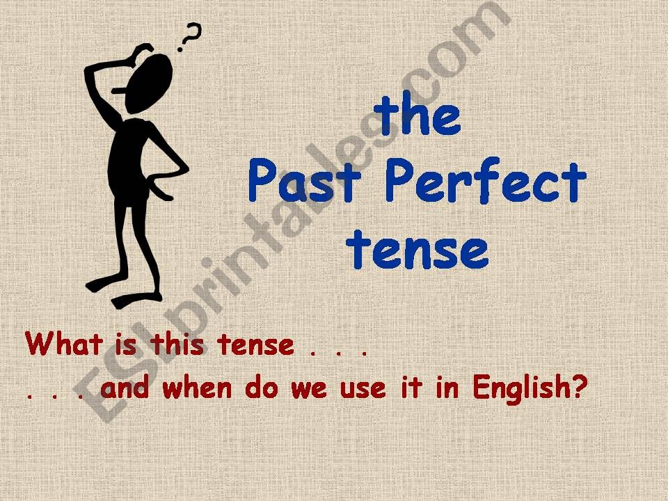 past perfect tense powerpoint