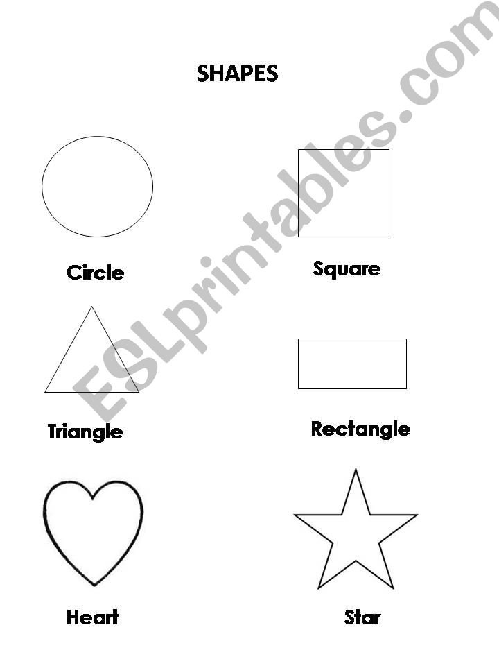 Shapes colouring sheet powerpoint