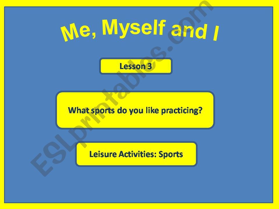 What sports do you like practicing - Vocabulary and Practice