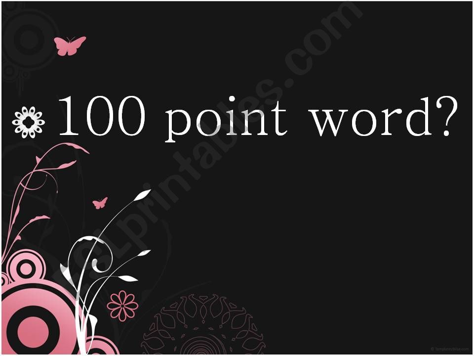 100 point word powerpoint