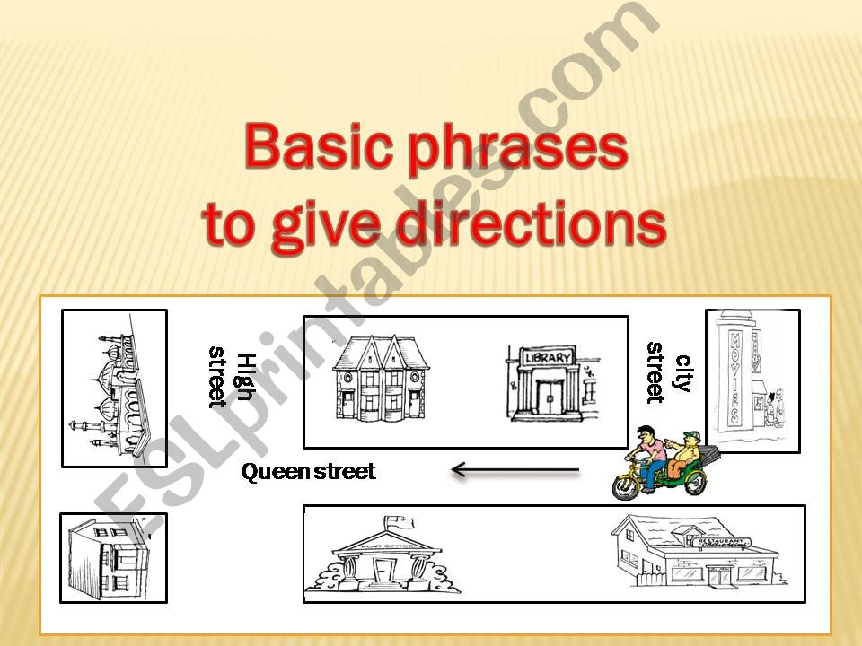 Giving directions powerpoint
