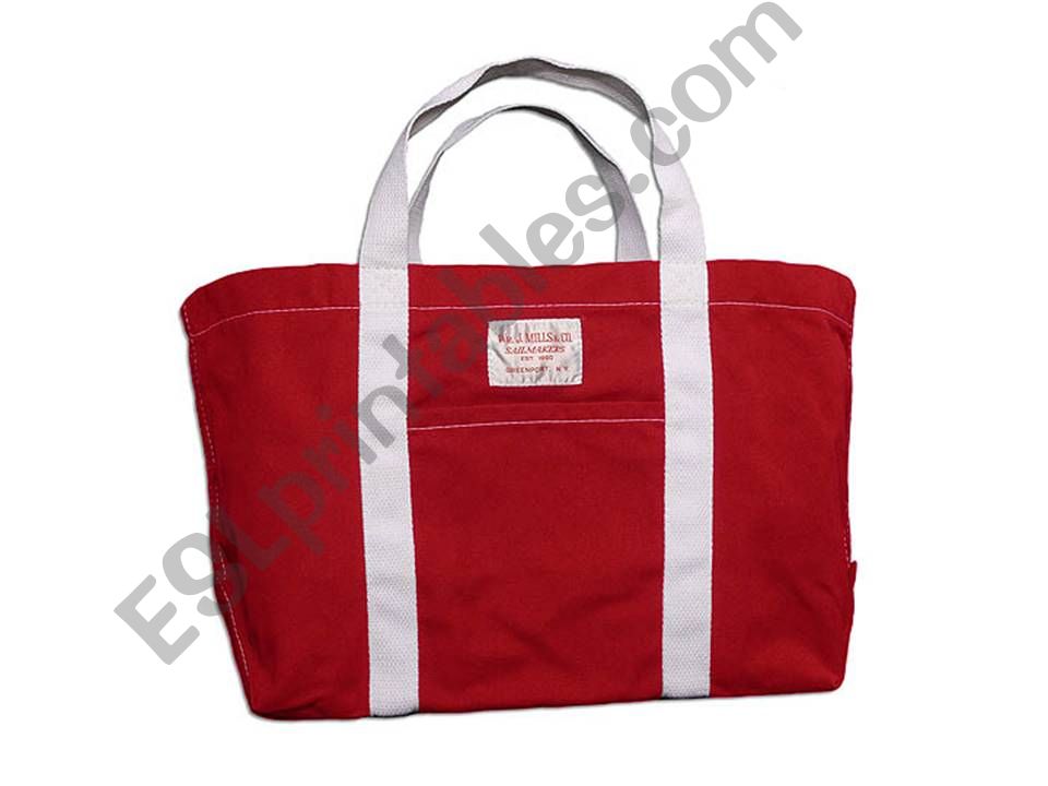 Whats in the bag? powerpoint