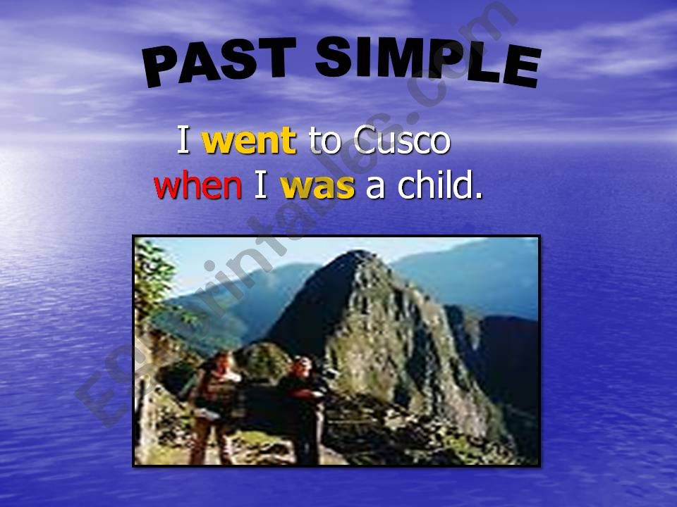 Past simple powerpoint