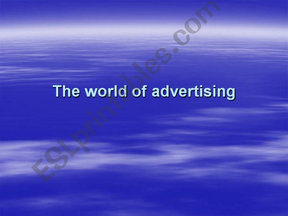 Advertisment  powerpoint