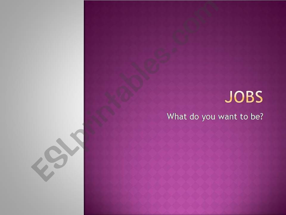 Jobs powerpoint