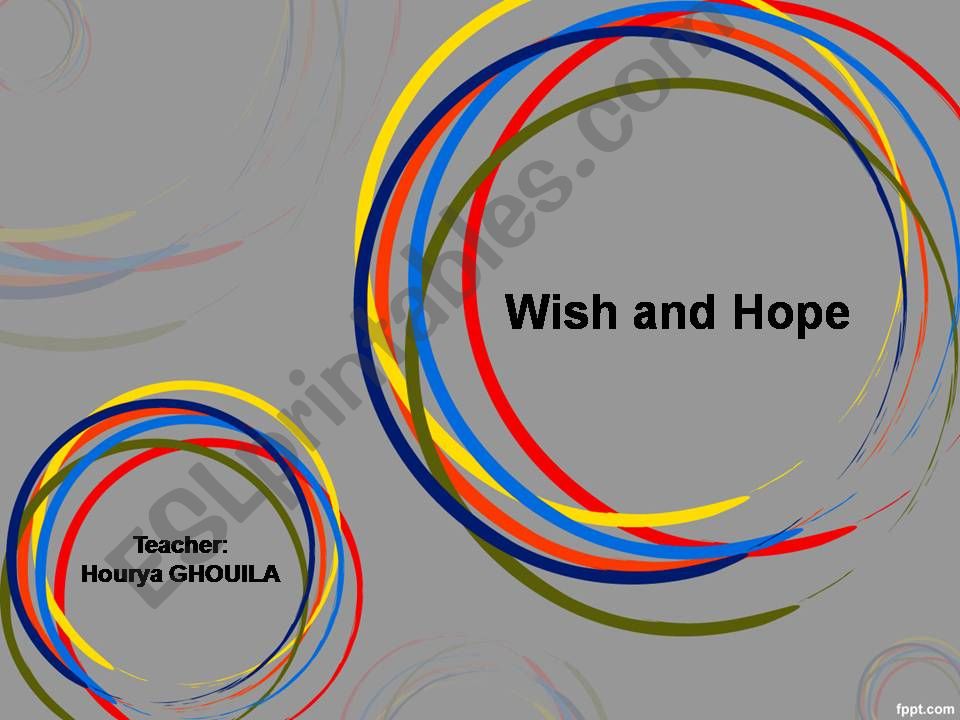 Wish vs Hope powerpoint