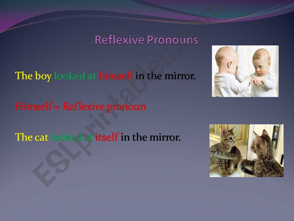 Reflexive pronouns powerpoint