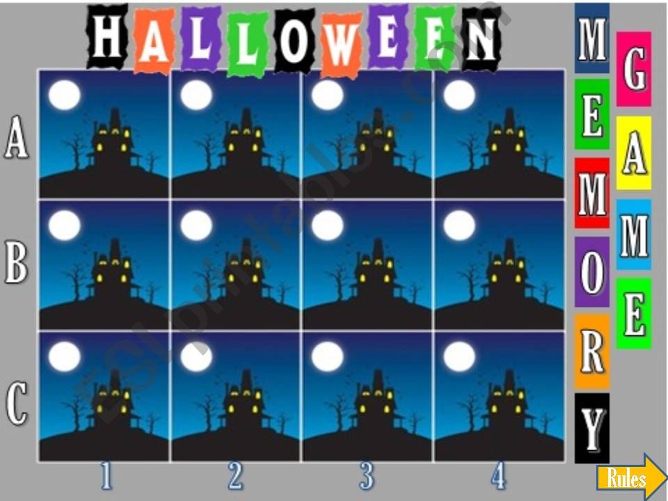 Halloween Memory powerpoint