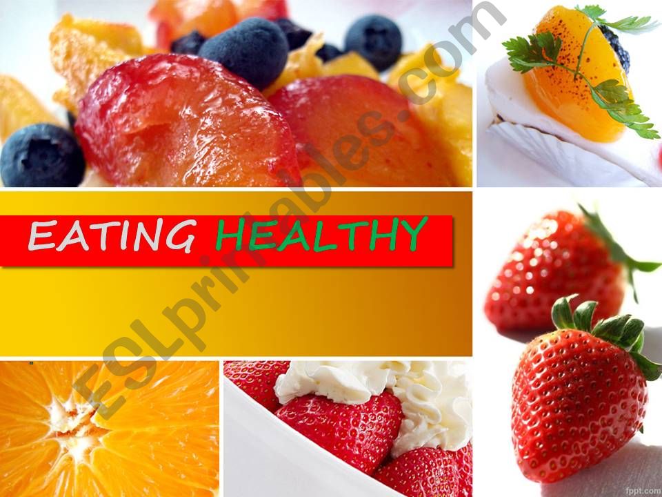 healthy food powerpoint