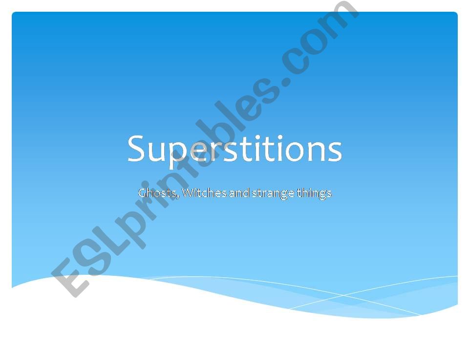 Superstitions powerpoint