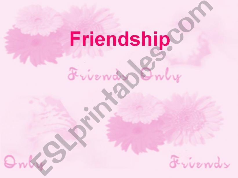 Friendship powerpoint