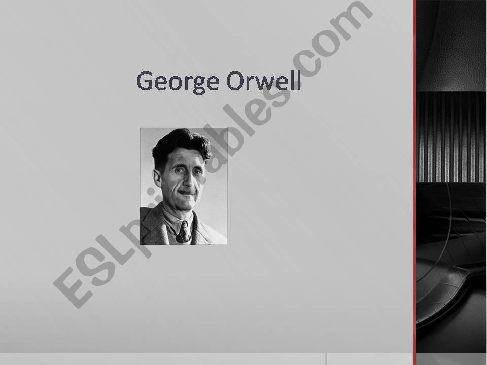 George Orwell powerpoint