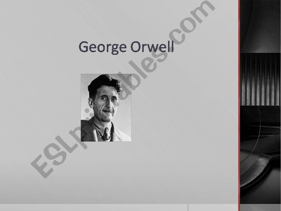George Orwell powerpoint